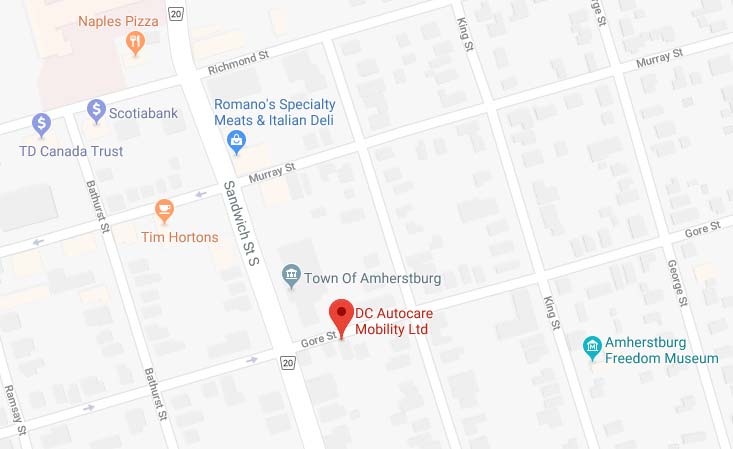D.C Autocare Mobility. 151 Gore Street, Amherstburg ON